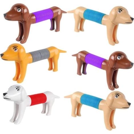 6 Pièces Jouet pour Chien Anti-Stress Jouet Extensible pour Chien Jouets pour Enfants Jouets Enfants Jouets pour Chiots Tasses Jouet (1/4)
