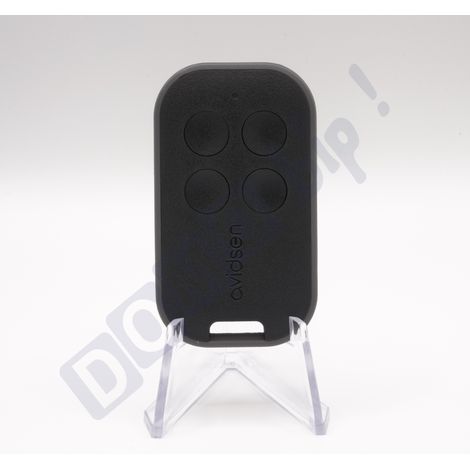Avidsen – Télécommande universelle 4 boutons pour motorisation de portail et garage – Fréquence 433,92 MHz – Rolling code sécurisé – Programmation par apprentissage