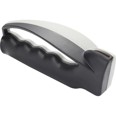 Affûteur rapide de couteaux de cuisine, multicolore (gris/noir), taille standard, outil d'aiguisage manuel pratique pour lames, lot unique, affûtage efficace et sûr. (1/5)