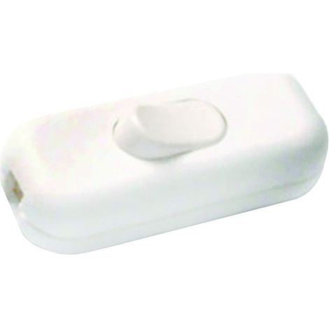 Interruttore passafilo unipolare bianco - 10 pz