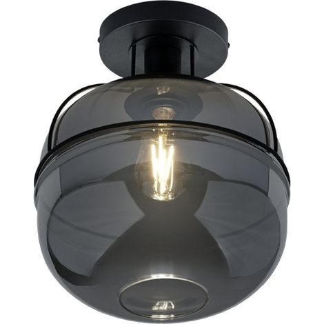 Plafonnier Lorena 1x40W E27 Noir Mat (1/3)