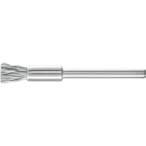 PFERD TOOLS Miniatur-Pinselbürste PBU Ø5 mm Schaft-Ø3 mm SiC-Filament-Ø0,25 Korn 800 10 Stk