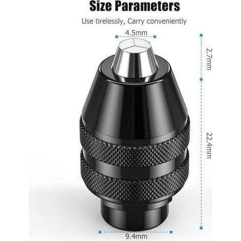 4486 Dremel-Spannfutter, Schnellwechselsystem 1/32-1/8 Zoll, geeignet für drehbare Mehrzweckwerkzeuge, kompatibel mit Dremel 4000, 3000, 300, 200, 100, 8200, 800, 780, 770, 7700, 750 (1/3)