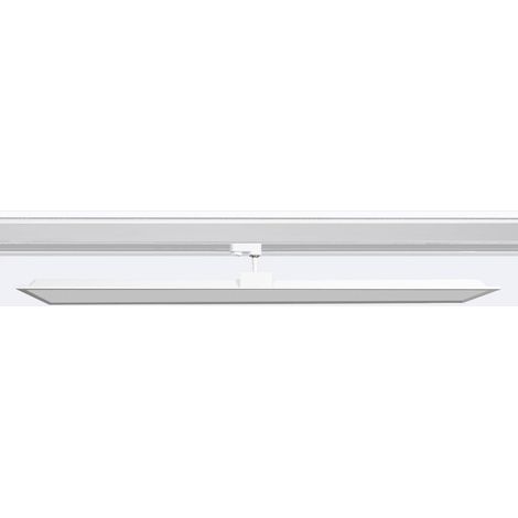 Pannello LED 120x30 cm 40W 4000lm per Binario Trifase No Flicker 3000K Individuale Bianco Caldo