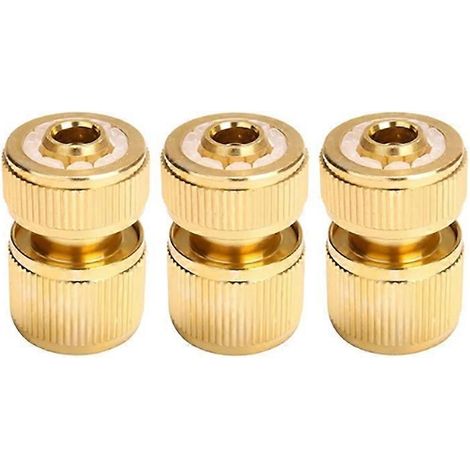 3/6 pièces Raccord universel pour tuyau d'arrosage 1/2 pouce, raccord pivotant en laiton à dégagement rapide