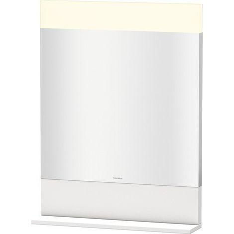 Specchio Duravit VERO con illuminazione e mensola 800x600x142mm bianco satinato lilla