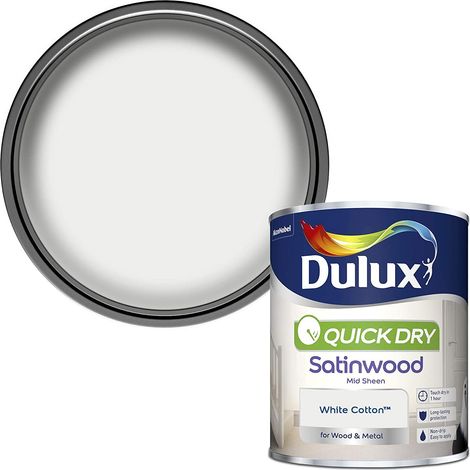 Dulux Quick Dry Satinwood - 750ml - White Cotton
