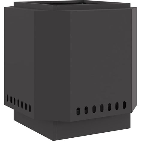 Maison Exclusive - Foyer sans fumée Noir 48 x 48 x 51 cm Acier