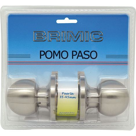 POMO PALLA PORTA PASSAGGIO INOX