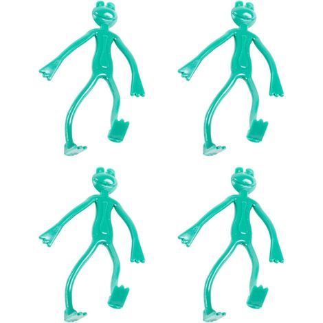 in Froschform aus PE Kunststoff Stark und Formbar 4 Stück