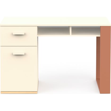 Scrivania con 1 anta apribile, 1 cassetto e 2 vani L120 cm - CAMILLIA