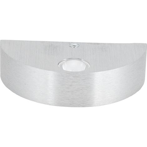 Wandleuchte aus Aluminium – silber – korrosionsbeständig – für den Innenbereich – KTV/Bar/Büros – langlebig