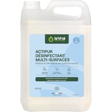 Détergent désinfectant Enzypin Actipur multi-surfaces prêt à l'emploi - Bidon de 5 litres (1/6)
