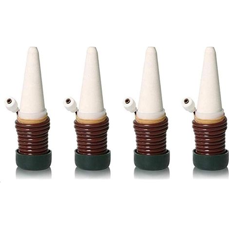 Lot de 4 Piquets d'Arrosage pour Système d'Arrosage Automatique - Pointes d'Arrosage pour Plantes, Système d'Arrosage Automatique Intérieur, Outil d'Irrigation Goutte à Goutte et Abreuvoir Automatique (1/4)