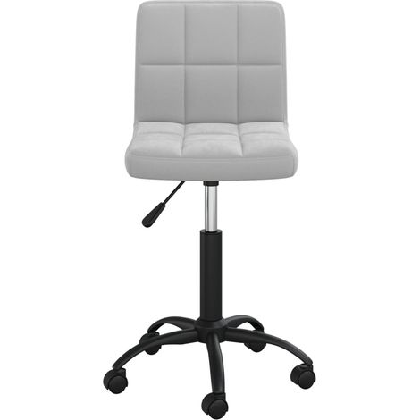 Maison Exclusive - Sedia da Pranzo Girevole Grigio Chiaro in Velluto