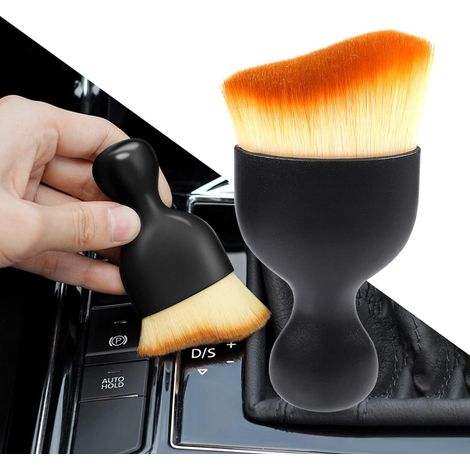 Car Interior Dust Brush, Car Detailing Brush, Soft Bristles Detailing Brush Dusting Tool for Automotive Dashboard, Air Conditioner Vents, Leather, Computer,Scratch Free (1/5)