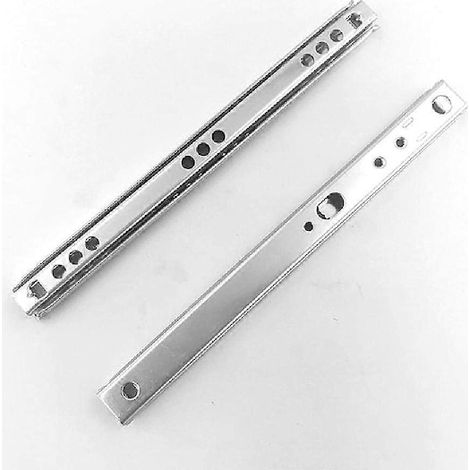 Set of 2 cold rolled steel ball bearing drawer slides, 310 (30.5 cm) x 17 mm (W) (1/5)