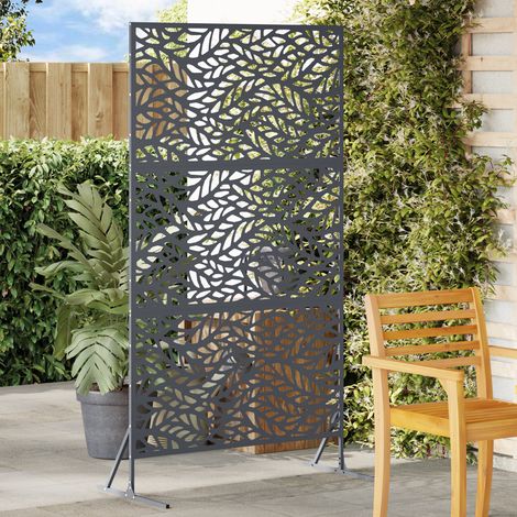 vidaXL Schermo per Privacy 100 x 50 x 180 cm Acciaio Antracite
