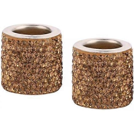 4x 2x Anneaux décoratifs pour appuie-tête de voiture, en cristal étincelant et diamant. (1/5)