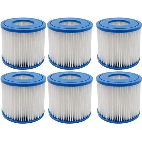 Pack of 4 Type D & VII Pool Filter Cartridges, Replacement Filter Cartridges Compatible with Summer Waves (1/4)
