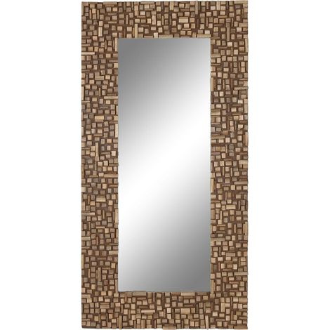 Espejo Mango Cristal 90X3,5X180 Marron (1/4)