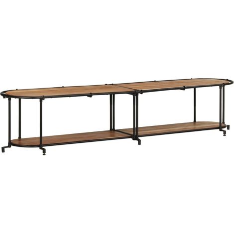 TV-Regal 200x42x40 cm Massivholz Akazie