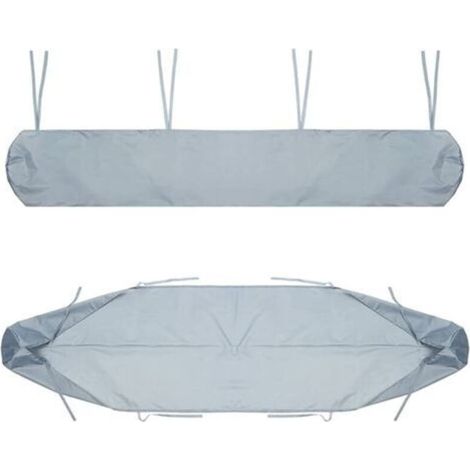 Auvent pour terrasse 3 m – Housse de protection imperméable contre la neige, la pluie et la poussière – Couleur argentée (1/5)