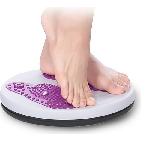 Disque de torsion taille fine, planche fitness multifonction pour exercice abdominal et taille, violet, plateau tournant pour minceur corporelle (1/5)