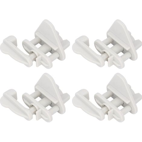 4-teiliges Türschloss-Set für Boote und Pontons, quadratischer ABS-Rahmen, Ersatz für linke und rechte Riegel, 1 bis 1,25 Zoll (1/5)