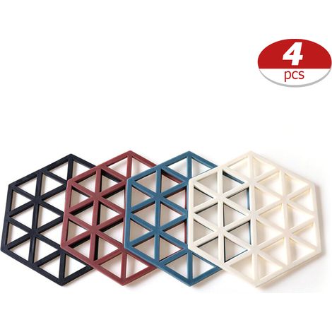 de 4 dessous de plat isolants antidérapants en TPE