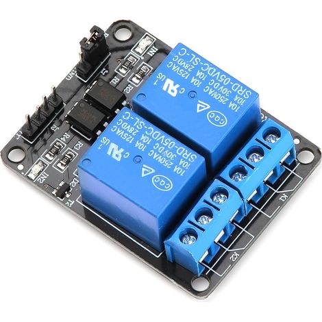 5V Module Relais DC 5V 230V 2 Canaux Module Relais avec Optocoupleur pour Raspberry Pi Arduino UNO R3 Mega 2560 1280 DSP Arm PIC AVR STM32 MCU DSPTTL Logic, 2-Canaux (1/4)