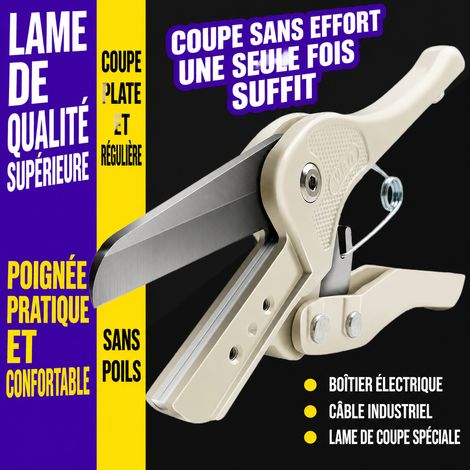 Cisaille coupe-goulotte PVC WT-1 en acier carbone nickelé et PP gris 1 30 × 12 × 5 cm 500 g – Livraison gratuite (1/5)