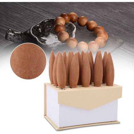 Boîte Cadeau 22 Cônes d'Encens Bois de Santal Longue Durée 30 Minutes (1/5)