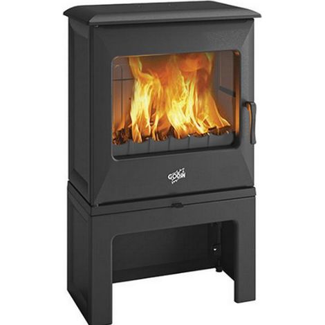 Stufa a legna in ghisa nera da 5 kW - 388150PEINTANTHRACITE - Godin