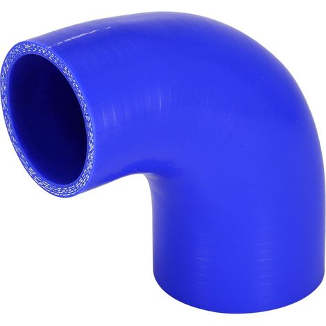 Tuyau En Silicone Coude 90° Bleu 1pc Pour Refroidisement Auto (1/5)