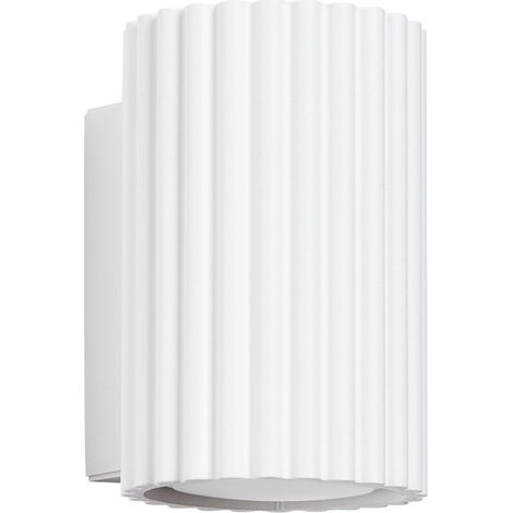 Wandlampe Aluminium GU10 10 cm hoch Weiß Modern Wandleuchte (1/5)