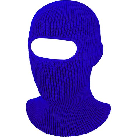 1 trou cagoule tricotée couvre-visage hiver coupe-vent respirant ski homme femme extérieur vélo course (1/5)