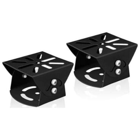 Support de poteau universel pour caméra de vidéosurveillance (75 x 80 x 52 mm), lot de 2, support d'angle en acier inoxydable pour caméras de vidéosurveillance et de sécurité. (1/4)