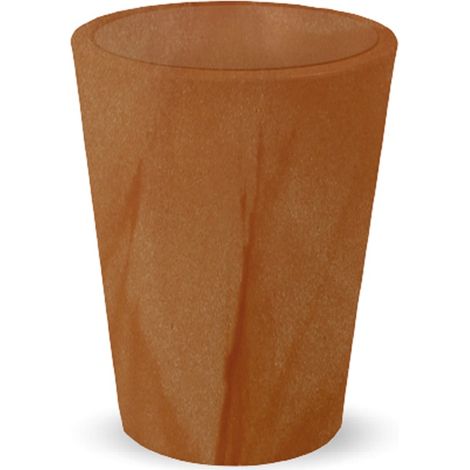 Jardinière ronde en polyéthylène 50L – Ø50 x 59 cm – Résistante aux UV et aux températures extrêmes – Pour plantes et fleurs