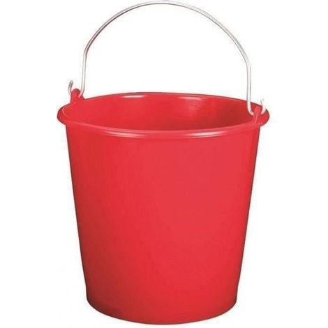Seau de ménage gradué - 10 L - rouge