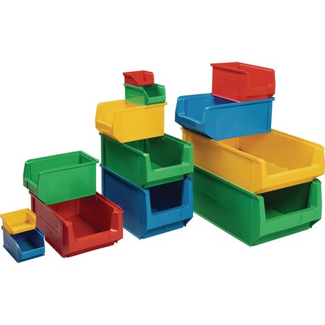 Sichtlagerkasten L350/300xB210xH200mm PE gelb TECWERK