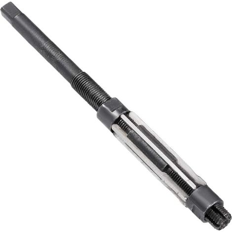 H8 High Speed Steel Adjustable Hand Reamer 6 Flute Straight Milling Tool Source Card HSS Adjustable Hand Reamer Metal Hole Cutting Tool Adjustment Range (12.75-13.75mm) (1/4)