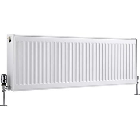 Hudson Reed – Radiateur horizontal en acier type 21 – Blanc – 40 x 120 cm – Puissance 1758W – Garantie 10 ans (1/5)