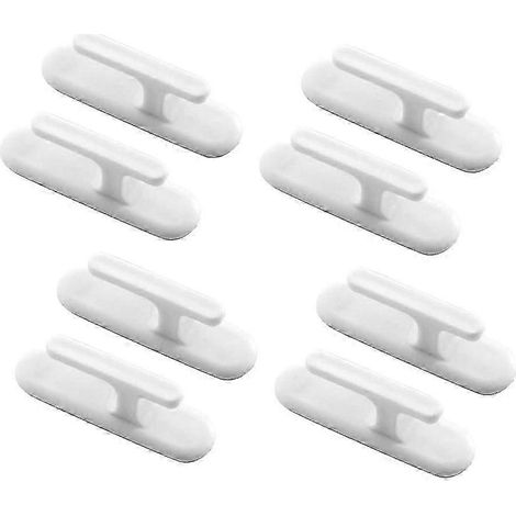 Lot de 8 crochets de fixation pour stores romains, accessoires pour stores et porte-cordons. (1/3)