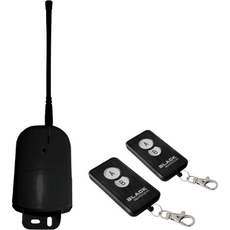 Jolly Line Black Outdoor kit ricevitore +2 radiocomandi universali 2 ch 433.92 mhz per esterno - jl2165