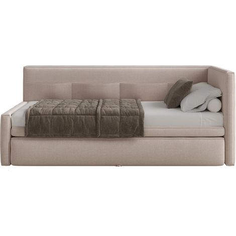 Selsey Nesmi - Lit rembourré - 90x200 cm - Beige (1/5)