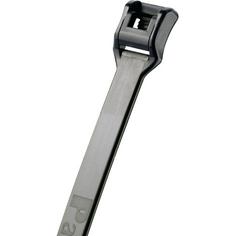 Panduit ILT3S-C0 ILT3S-C0 Kabelbinder 292 mm 4.80 mm Schwarz mit flacher Kopfgeometrie, Witterungsst