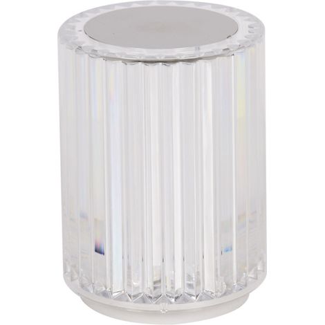 Lampe à Poser Tactile "Rechargeable" 12cm Transparent (1/5)