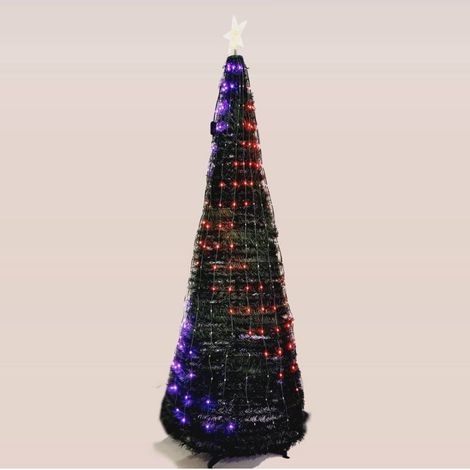 Sapin lumineux conique animé H210cm 380 PixelLED RGB haute luminosité avec télécommande Lotti (1/5)