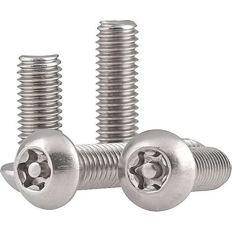 Vis à tête cylindrique - boulons, vis à tête ronde pour métaux, vis en acier inoxydable, 50 pièces (M3×16mm) (1/3)